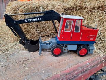 Akerman H9M kraan Liebherr  Atlas Doosan houten speelgoed 