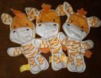 3 stuks zetje zebra knisperdoekjes, cz., Kinderen en Baby's, Speelgoed | Knuffels en Pluche, Ophalen of Verzenden, Gebruikt, Overige typen