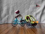 Playmobil fiets met kar, Ophalen of Verzenden, Zo goed als nieuw