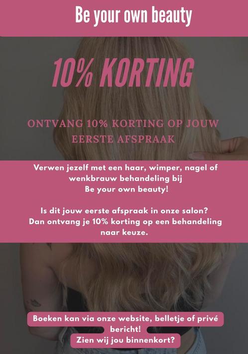 Openingsactie! Professionele beauty behandelingen, Diensten en Vakmensen, Kappers en Thuiskappers, Hairextensions, Knippen, Verven of Highlights