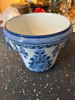 Delfts blauwe bloempot Petrus Regout ca. 1884, Ophalen of Verzenden