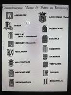 poster van de gemeente wapens vpr, Rechthoekig Staand, Ophalen of Verzenden, Zo goed als nieuw, Canvas of Doek