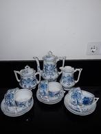 Antiek 6pers art deco theeservies Zwiebelmuster, Antiek en Kunst, Antiek | Servies los, Verzenden