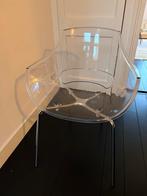 2 Transparante Opal Papatya Eetkamerstoelen, Huis en Inrichting, Ophalen, Kunststof, Gebruikt, Twee