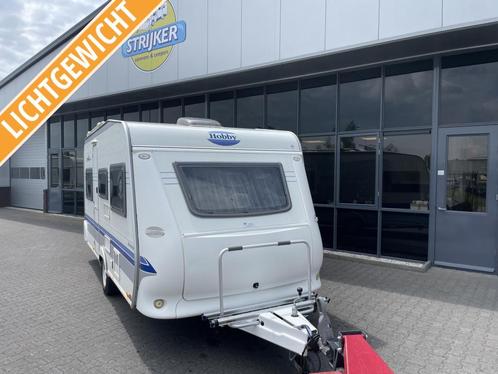 Hobby De luxe Easy 450 UF Bed 208cm + Rondzit 4 Pers 1200KG, Caravans en Kamperen, Caravans, Bedrijf, tot en met 4, 750 - 1000 kg