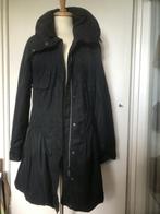 RESET zwarte gewatteerde jas met grote kraag maat 40, Kleding | Dames, Jassen | Winter, Maat 38/40 (M), Zwart, Ophalen of Verzenden