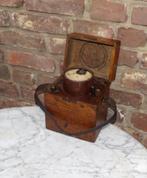 oude draagbare voltmeter in houten koffertje, Antiek en Kunst, Ophalen