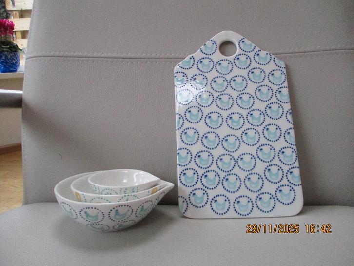 NATUURLIJK Yvon - snackset - design, Huis en Inrichting, Keuken | Keukenbenodigdheden, Zo goed als nieuw, Ophalen of Verzenden