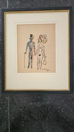 2 werken van Kees van Dongen  Aquarel  Hand Gesigneerd  Inge, Antiek en Kunst, Kunst | Schilderijen | Klassiek, Ophalen