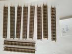 Set van 10 Fleischman rechte rails nr 9101, Ophalen of Verzenden, Gebruikt, Gelijkstroom, Rails
