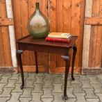 Thee tafel sidetable met zijbladen Queen Ann poten origineel, Ophalen