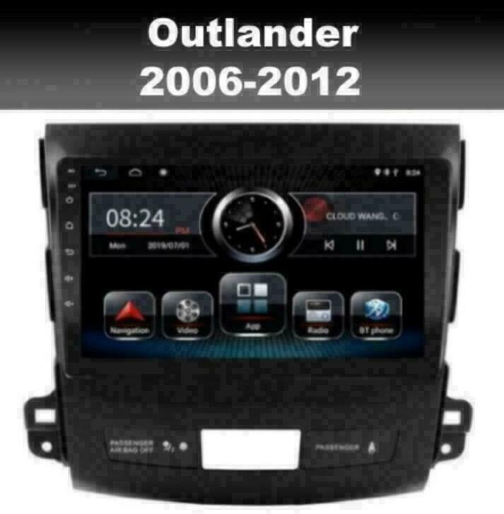 Mitsubishi Outlander radio navigatie android 10 wifi carkit, Auto diversen, Autoradio's, Nieuw, Ophalen