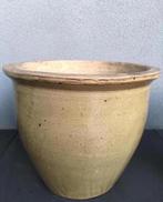 Oud Hollandse kwaliteit terracotta bloempotten beige glazuur, Tuin en Terras, Zo goed als nieuw, Minder dan 40 cm, Overige vormen