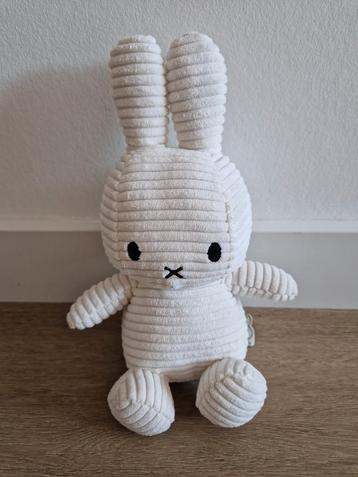 Knuffel Nijntje Miffy wit Bon Ton Toys rib corduroy K9354 beschikbaar voor biedingen