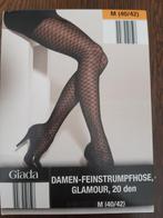 Giada glamour 20d panty met ruit dessin 40-42, Nieuw, Maat 40/42 (M), Panty, Zwart