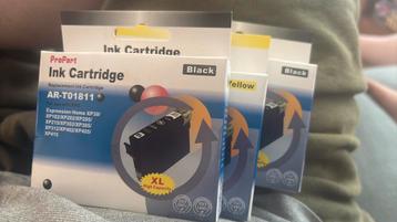 Nieuwe inkt AR-T01811.  Zwart 2x en een gele cartridge beschikbaar voor biedingen
