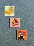 Set 3 tegeltjes eet thema, Ophalen of Verzenden, Nieuw