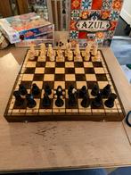 Schaakbord grote houten uitvoering zgan, Ophalen of Verzenden, Zo goed als nieuw