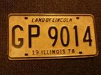 Kentekenplaat licenseplate Illinois 78 USA, Verzamelen, Ophalen of Verzenden, Gebruikt, Auto's