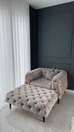 Modern 4-delig Bankstel, Ophalen of Verzenden, Zo goed als nieuw, Stof, 75 tot 100 cm