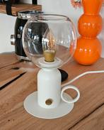 Industriële witte tafellamp dimbaar, Huis en Inrichting, Ophalen of Verzenden, Zo goed als nieuw, Minder dan 50 cm