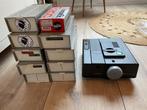 dia projector en set, tafel scherm extra lamp., Ophalen, Gebruikt
