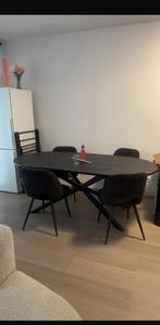 Stoel Avignon- donkergrijs/zwart (4 stuks)