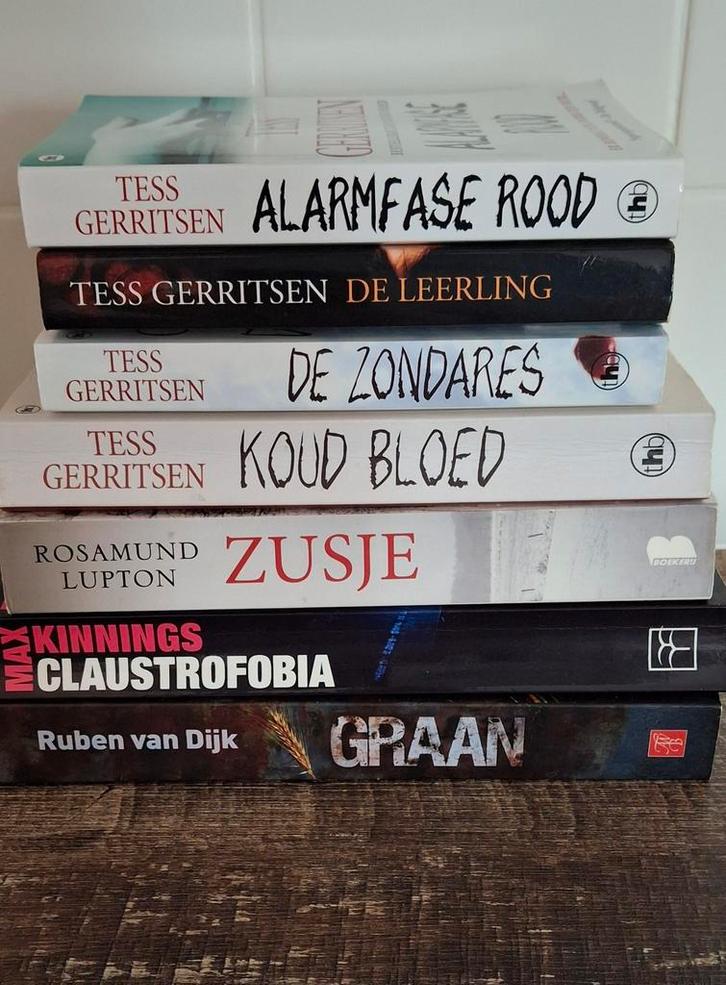 Boekenpakket: Gerritsen, Lupton, Kinnings, van Dijk, Boeken, Romans, Ophalen of Verzenden