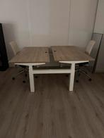 Bureau Duo-werkplek - In hoogte verstelbaar, Ophalen of Verzenden, Elektrisch, Gebruikt, Bureau