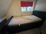 Stevig bed!, Huis en Inrichting, Slaapkamer | Bedden, Ophalen, Eenpersoons, Zwart, Steigerhout