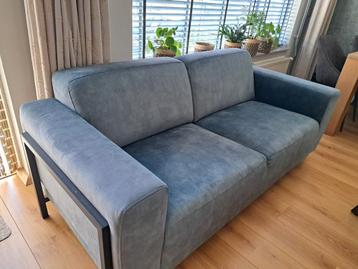 Blauwe 2.5 zits bank / bankstel  beschikbaar voor biedingen