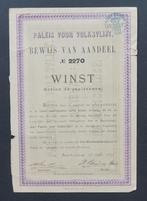 Paleis van Volksvlijt - winstaandeel - 1869, Verzenden, Voor 1920, Overige typen
