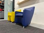 (2) Leolux Dolcinea Fauteuil Senso indigo leer design stoel, Huis en Inrichting, Fauteuils, Leolux, Nieuw, Ophalen of Verzenden