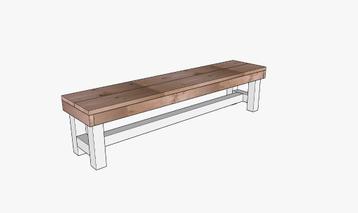 houten tuinbank beschikbaar voor biedingen