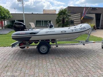 Talamex S-Line 380 ALU Rib + 25pk Mercury + kalf trailer ! beschikbaar voor biedingen