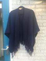 Lekkere warme donkerblauwe OMSLAGDOEK, Ophalen of Verzenden, Zo goed als nieuw, Maat 42/44 (L), Blauw