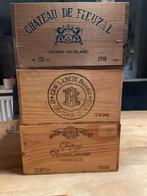 3x Originele Franse Wijnkisten | Margaux, St. Emilion, Ophalen, Minder dan 50 cm, Minder dan 50 cm, Zo goed als nieuw