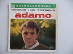 ep ADAMO - QUAND LES ROSES - HMV RECORDS, 1964, Cd's en Dvd's, Vinyl Singles, Gebruikt, Overige genres, 7 inch, Ophalen of Verzenden