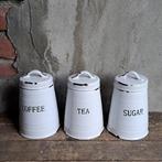 3x Voorraadpot pot Coffee Tea Sugar 'emaille-look' *Etage3*, ., Ophalen of Verzenden, Zo goed als nieuw, .
