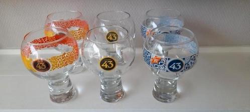 6 Licor 43 glazen, collectors item, Verzamelen, Glas en Borrelglaasjes, Zo goed als nieuw, Ophalen of Verzenden