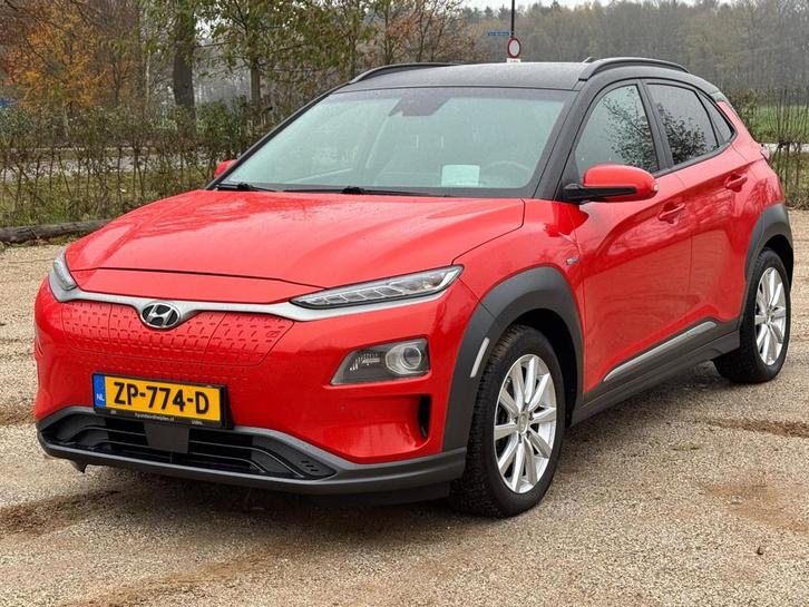 Hyundai Kona EV Premium 64 kWh SOH100% *LEDER/NAVI/CAMERA, Auto's, Hyundai, Bedrijf, Te koop, Kona, ABS, Achteruitrijcamera, Adaptive Cruise Control