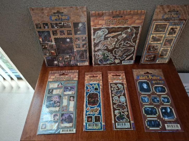 Harry Potter stickers 8 verpakte en ongebruikte vellen, Verzamelen, Harry Potter, Nieuw, Overige typen, Ophalen of Verzenden