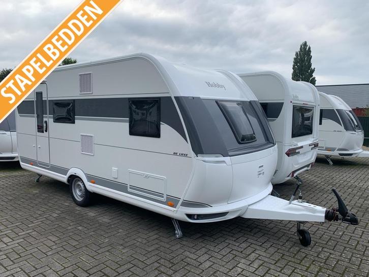 Hobby De Luxe 490 KMF Model 2026, Caravans en Kamperen, Caravans, Bedrijf, tot en met 5, 1000 - 1250 kg, Overige, Hobby, Dwarsbed