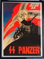 [Poster in Frame] Panzer Tank Propaganda, Ophalen of Verzenden, Duitsland, Foto of Poster