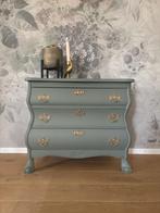 Prachtig Groen met gouden accenten buikkastje, Huis en Inrichting, Kasten | Ladekasten, Ophalen, Gebruikt, 50 tot 100 cm, 25 tot 50 cm