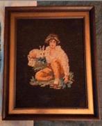 Antiek Geborduurd Schilderij
Ca 30x40 cm., Ophalen of Verzenden, Zo goed als nieuw, Overige typen