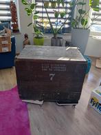 Mooie grote stoere legerkist, Ophalen, Gebruikt, 50 tot 100 cm, 50 tot 75 cm