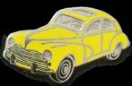 Peugeot type 203- geel emaille, Verzamelen, Speldjes, Pins en Buttons, Verzenden, Nieuw, Transport, Speldje of Pin