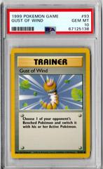 Trainer Gust of wind Psa 10 base set unlimited, Hobby en Vrije tijd, Verzamelkaartspellen | Pokémon, Ophalen of Verzenden, Nieuw