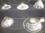 5 zeer mooie verschillende grote holophane lampen kappen, Ophalen of Verzenden
